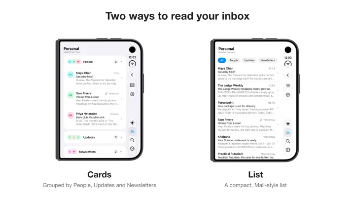 NewsNinja email in Cards and List styles